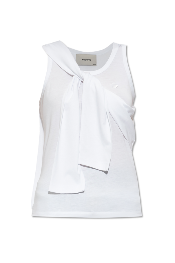 Top with a tie od Coperni