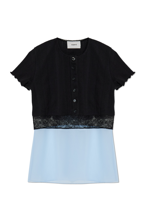 Top made of combined materials od Coperni