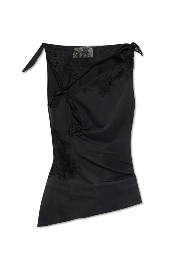 Top with lace inserts od Coperni