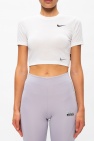 Nike WHITE Cropped T-shirt with logo