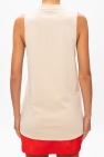 Nike cream Logo-embroidered tank top