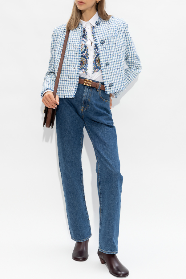 Etro Embroidered cotton shirt