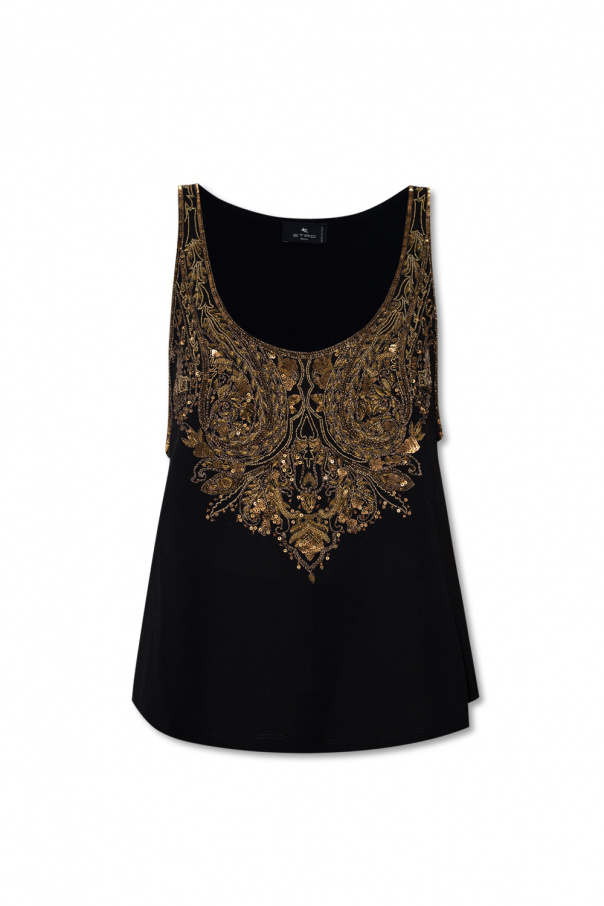 Etro Embellished tank top