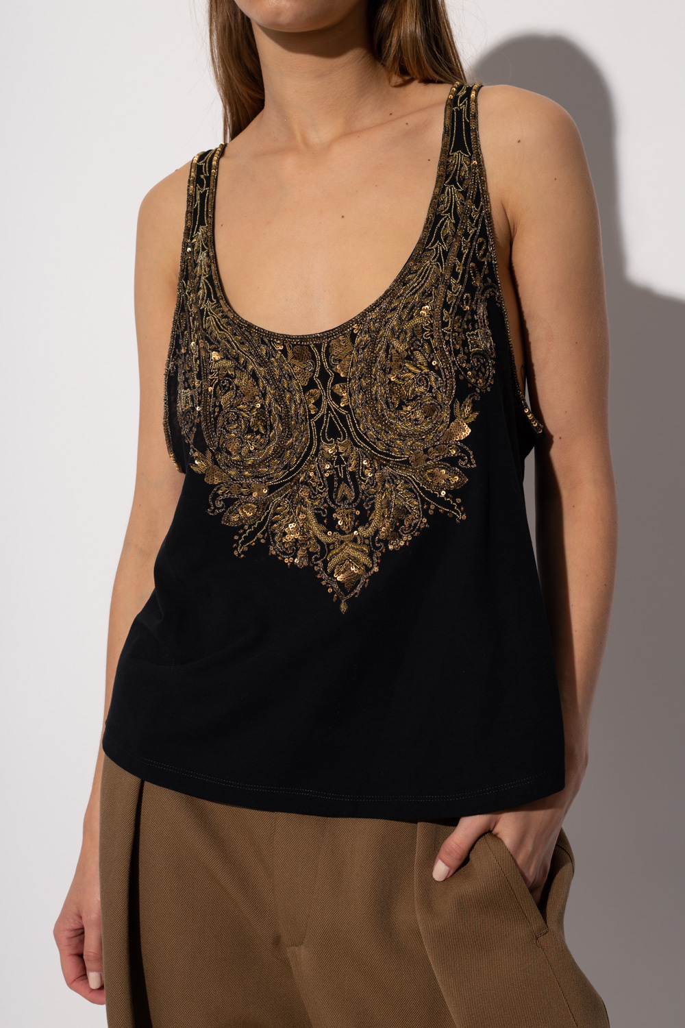 Etro Embellished tank top