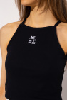 Etro BLACK Tank top with logo