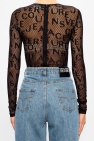 Versace Jeans Couture BLACK Semi-sheer bodysuit