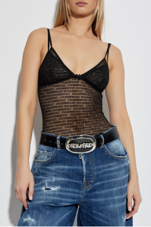 Dsquared2 Top de encaje con tirantes