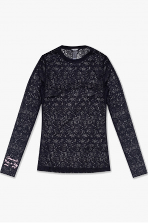 Lace t-shirt with long sleeves od Dsquared2