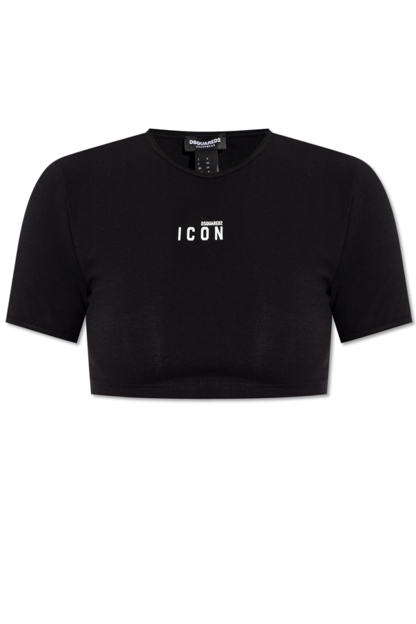 Cropped T-shirt with logo od Dsquared2