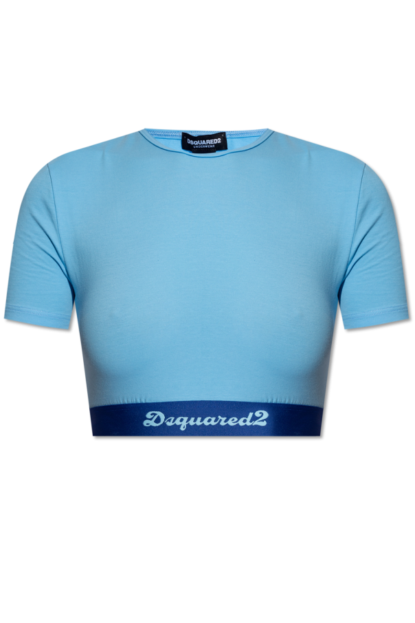 Cropped T-shirt with logo od Dsquared2