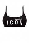Dsquared2 BLACK Sports bra with logo