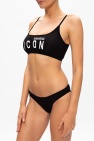 Dsquared2 BLACK Sports bra with logo