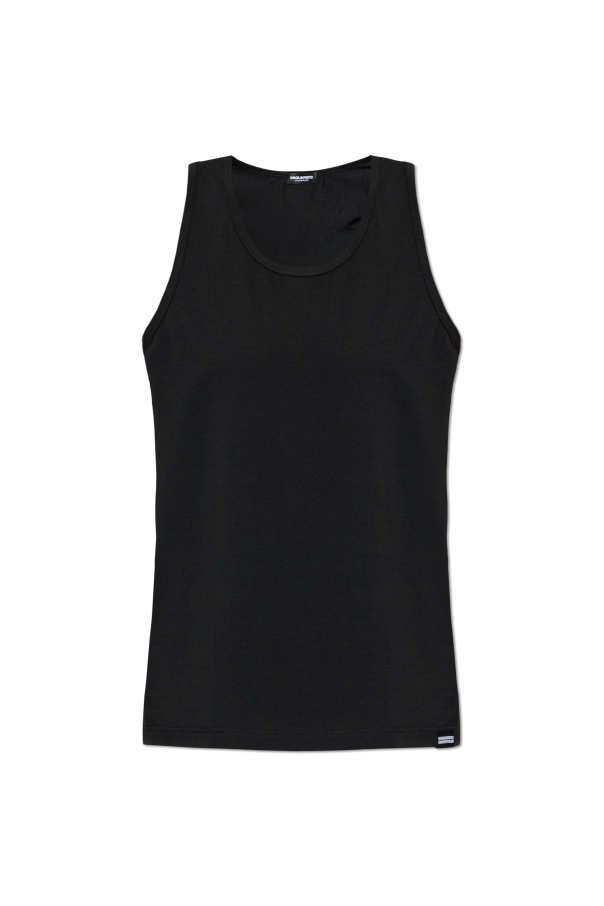 Ribbed sleeveless lingerie top od Dsquared2