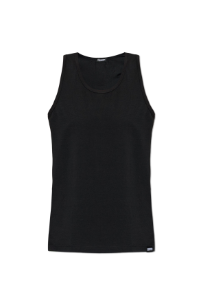 Ribbed sleeveless lingerie top