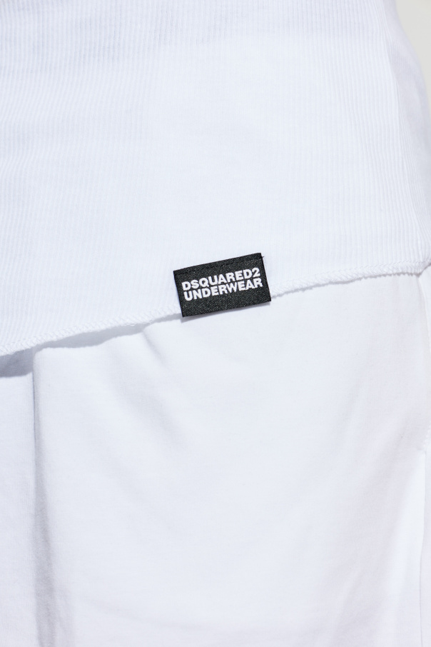 Dsquared2 Ribbed lingerie-style sleeveless top