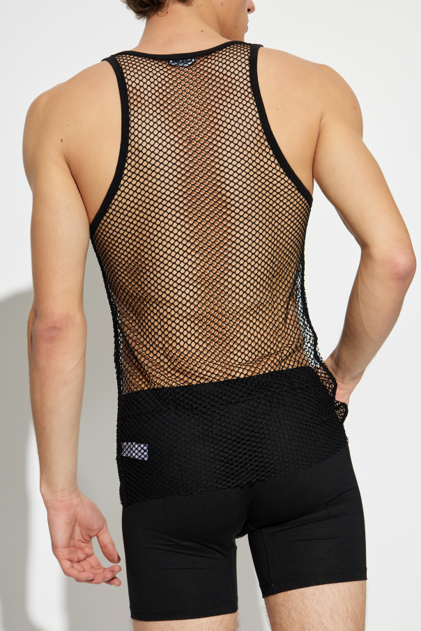 Dsquared2 Transparentny top bez rękawów