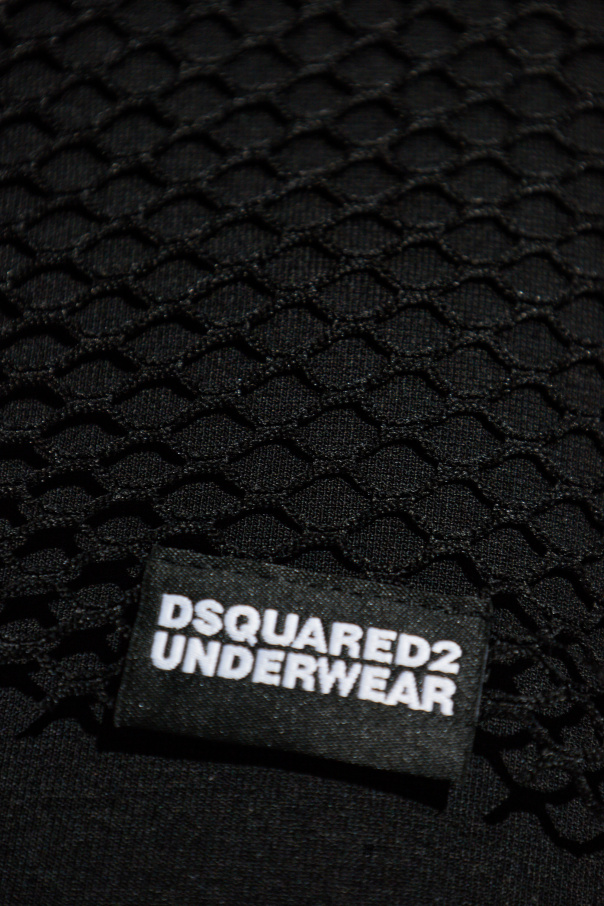 Dsquared2 Transparentny top bez rękawów