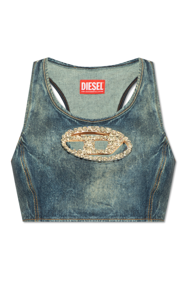 Diesel Krótki jeansowy top ’DE-TOP-FSE’