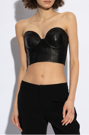 Balmain Leather Top