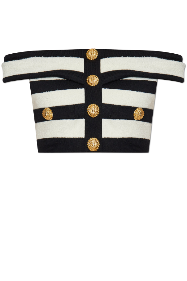 Balmain Striped pattern top