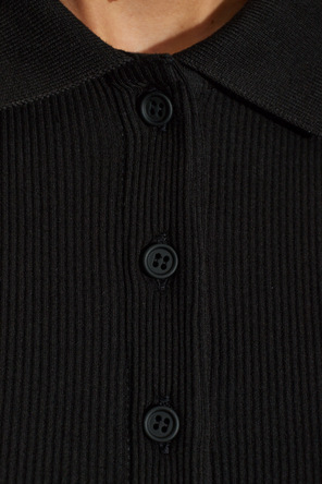 Lacoste Ribbed long-sleeve polo