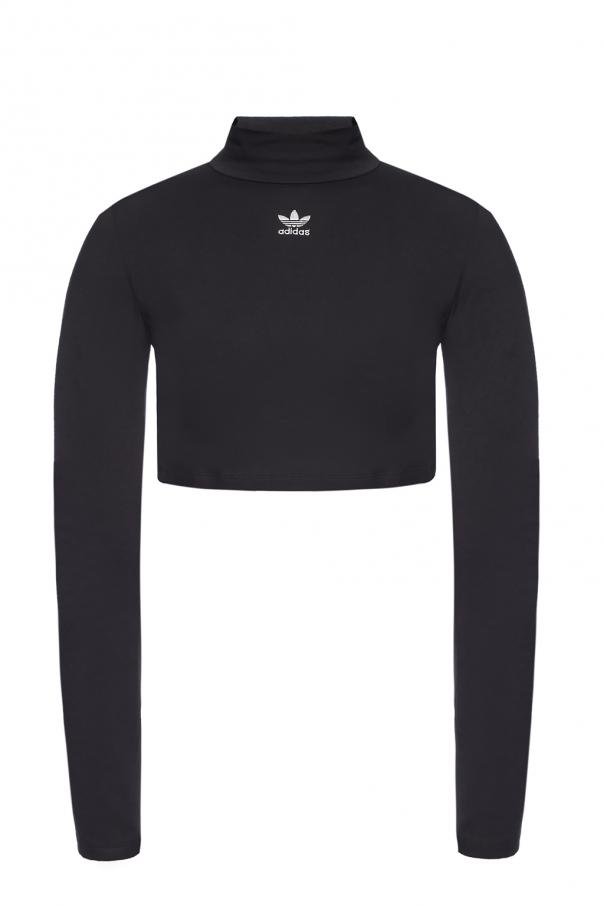 adidas originals stand collar t shirt