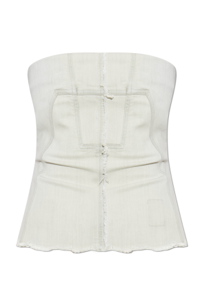 Jeansowy top z efektem `vintage` od Rick Owens DRKSHDW