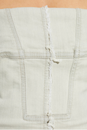 Rick Owens DRKSHDW Jeansowy top z efektem `vintage`