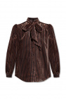 etro paisley print quilted jacket item ‘Harvey’ shirt granny with tie neck