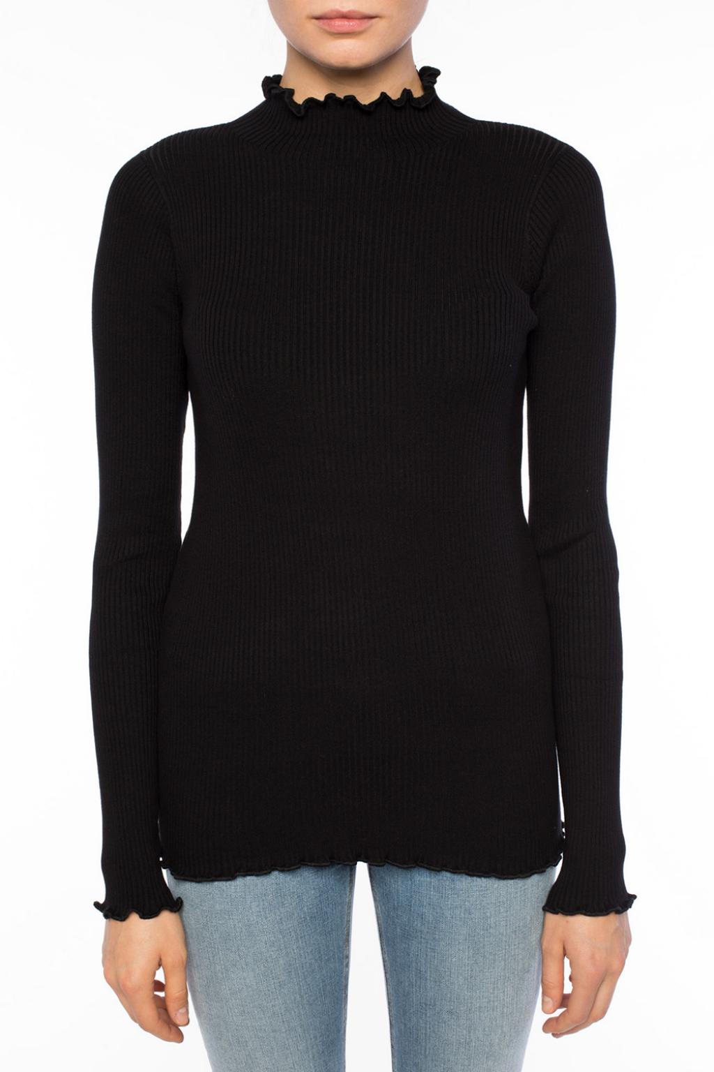 frill turtleneck
