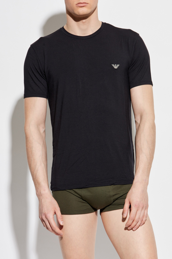 Emporio Armani Unterhemd mit gesticktem Logo