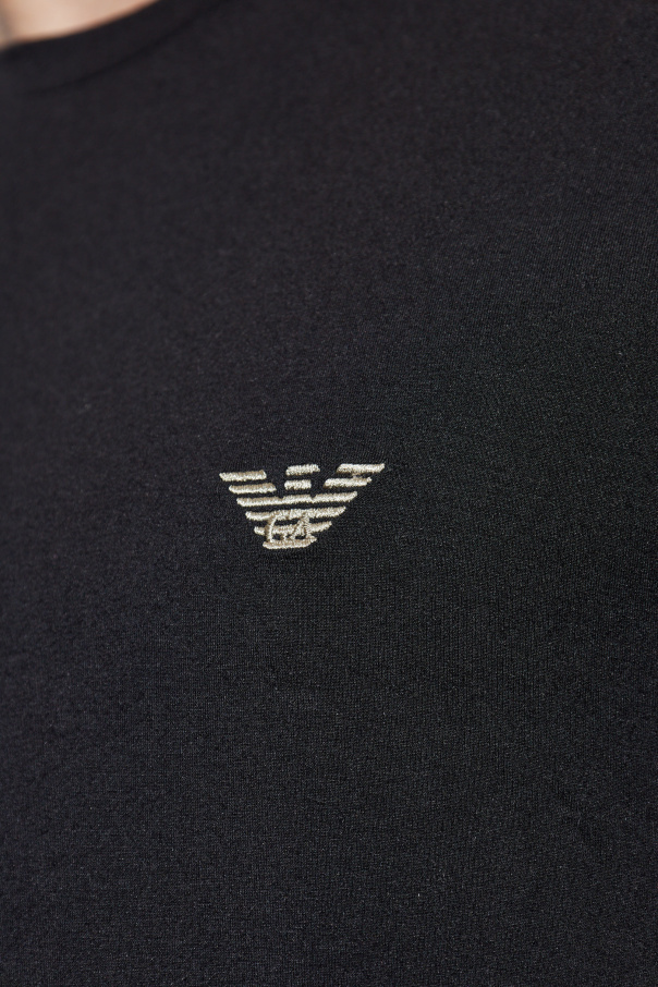Emporio Armani Unterhemd mit gesticktem Logo