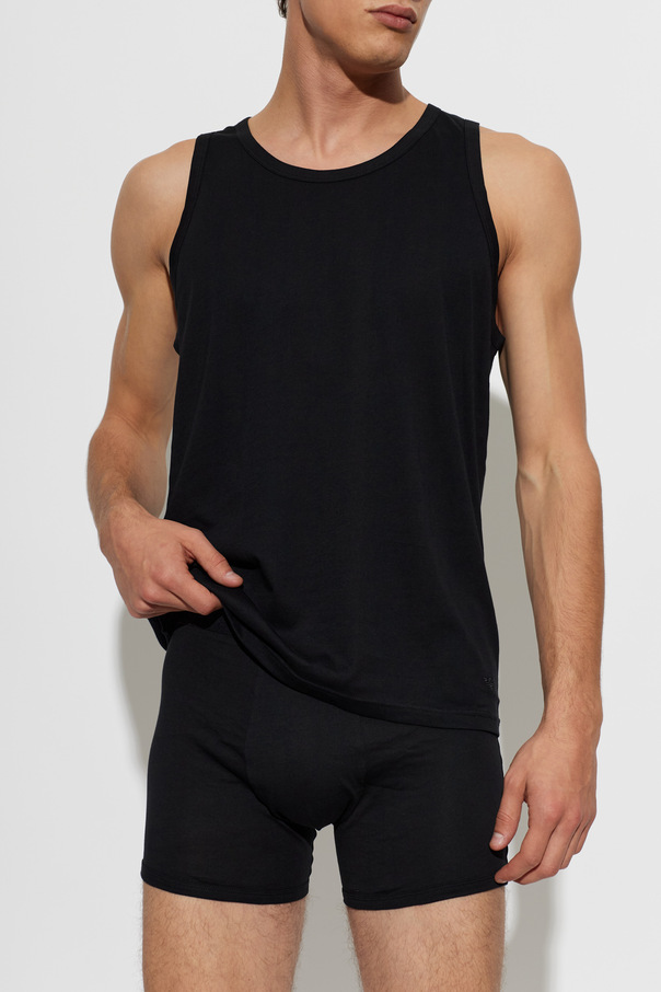 Emporio Armani Two-Pack Black Sleeveless Undershirts