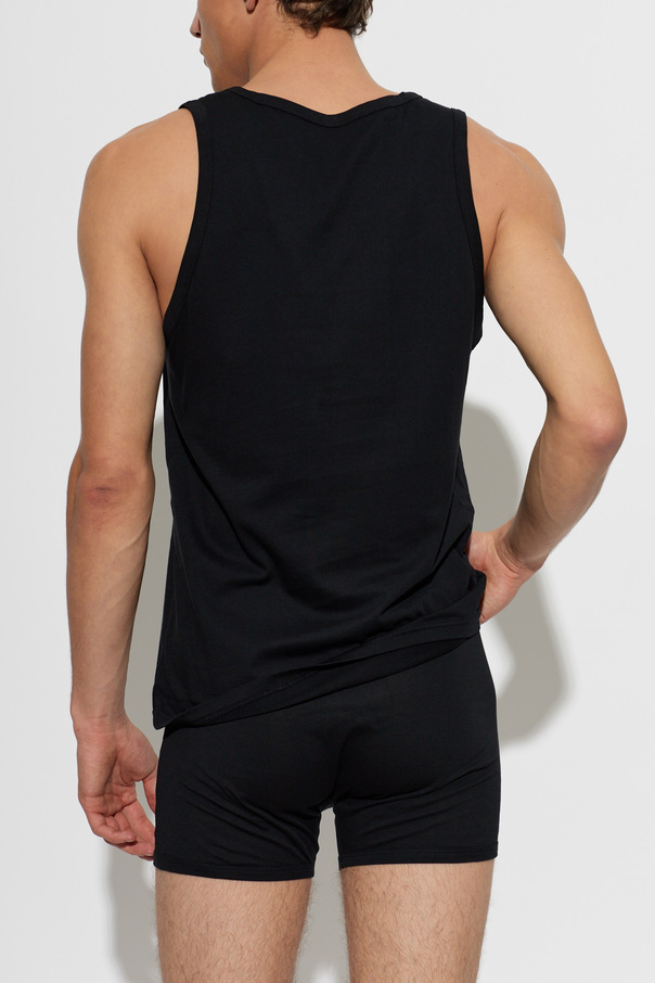 Emporio Armani Two-Pack Black Sleeveless Undershirts