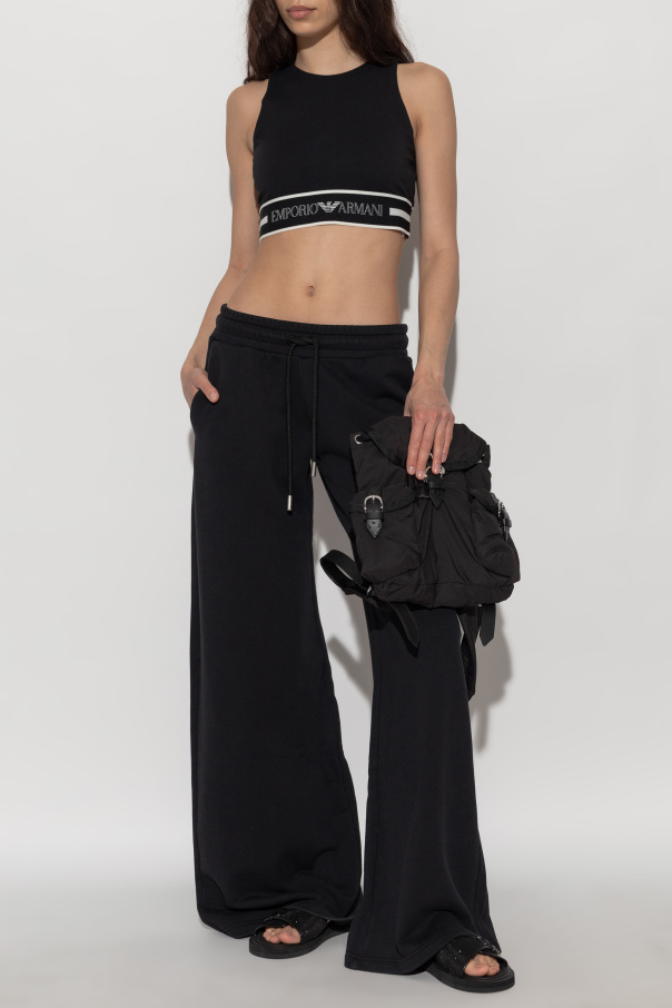 Emporio Armani Top deportivo con logo