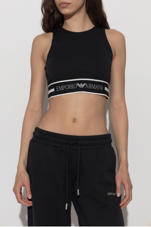 Emporio Armani Top deportivo con logo
