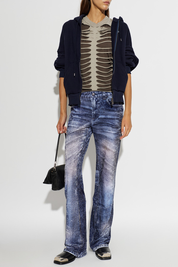 AVAVAV Top with decorative slits