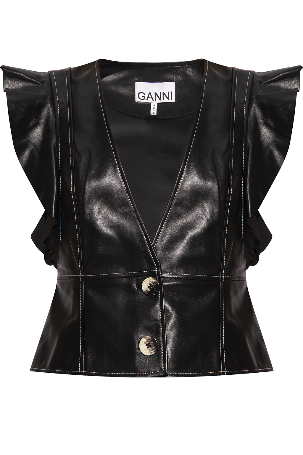 Ganni Leather vest