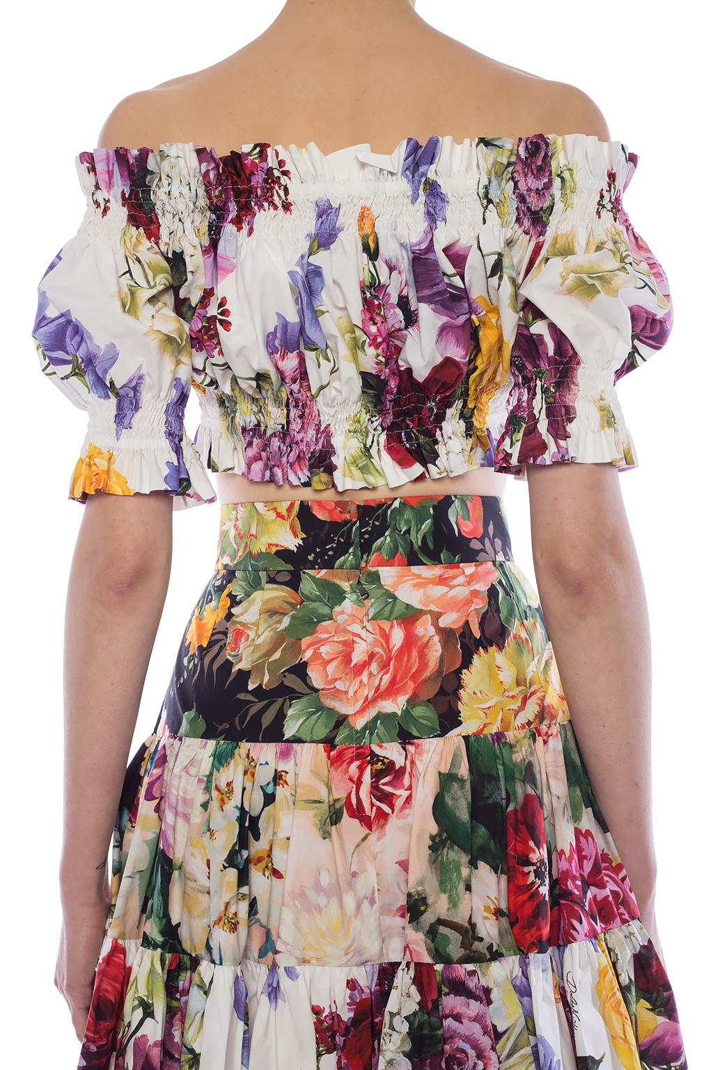 dolce and gabbana floral top