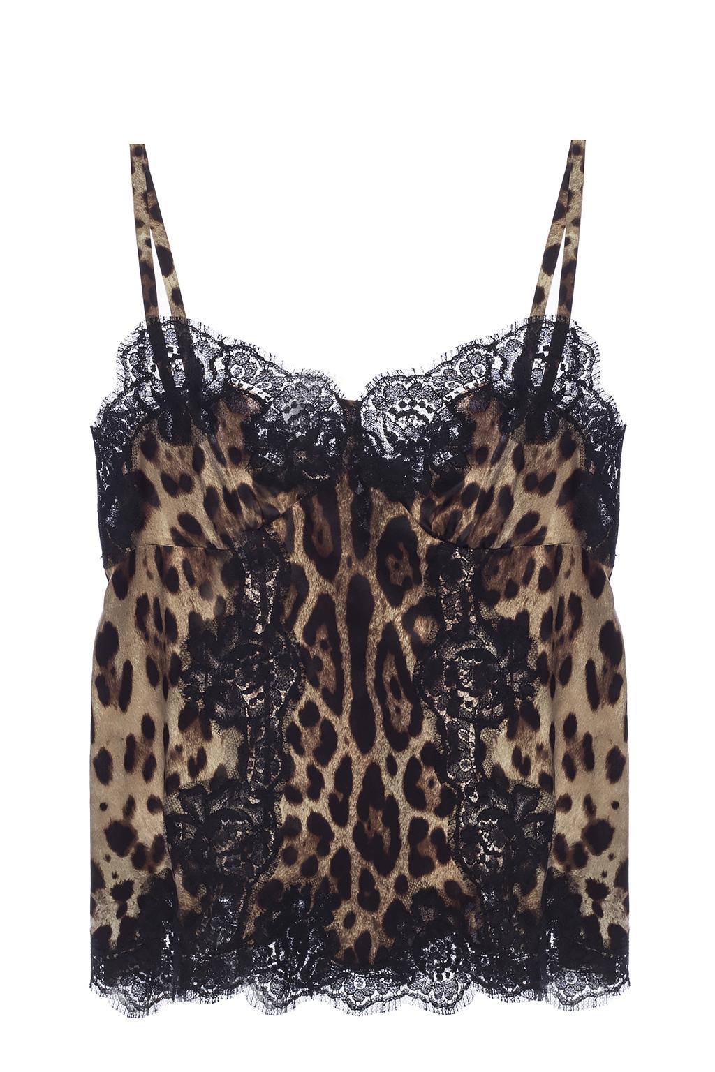 Dolce & Gabbana Lace-trimmed top