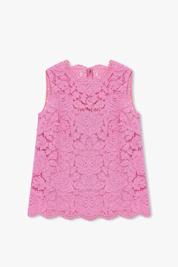 Dolce & Gabbana Kids crown print shorts Lace top