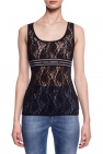 Dolce & Gabbana BLACK Slip top with logo