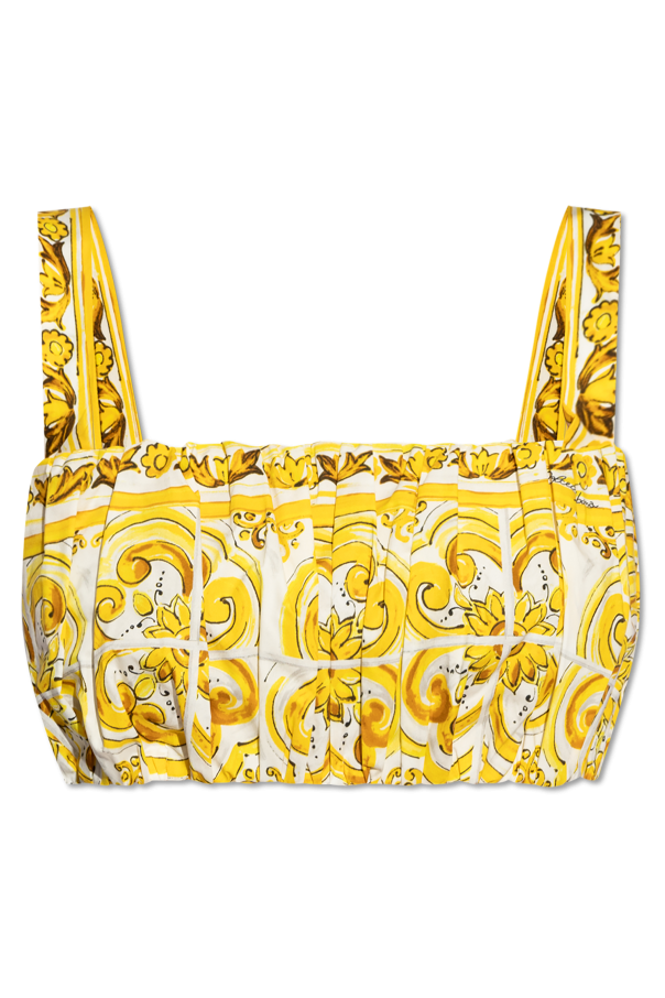 Dolce & Gabbana Top with `Majolica` print