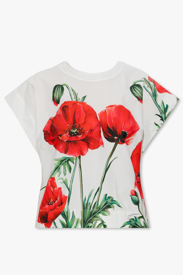 Dolce & Gabbana Sak 646887 Smartphone Top with floral motif