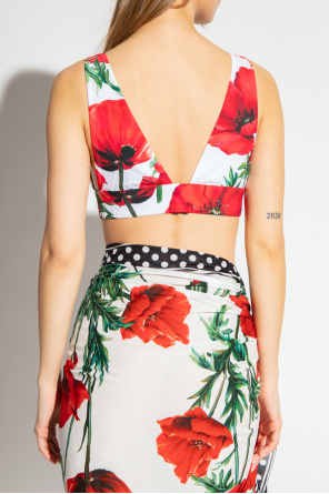 Dolce & Gabbana Floral crop top