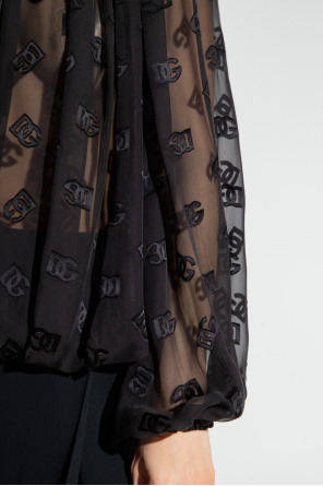 Dolce & Gabbana Sheer top with monogram