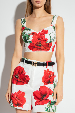 Dolce & Gabbana Floral crop top