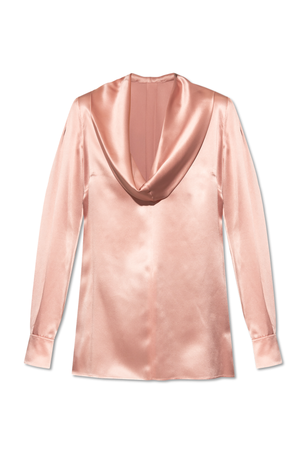 Silk top with draped neckline, zdjęcie 1 Silk top with draped neckline od Dolce & Gabbana