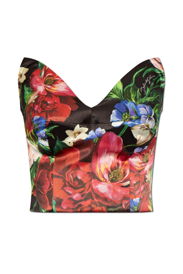 Corset with floral pattern, zdjęcie 1 Corset with floral pattern od Dolce & Gabbana