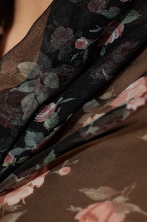 Dolce & Gabbana Silk top with floral motif